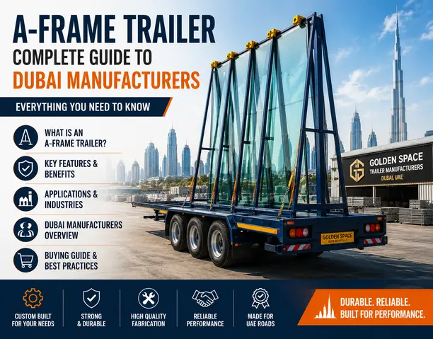 A frame trailer Dubai manufacturers