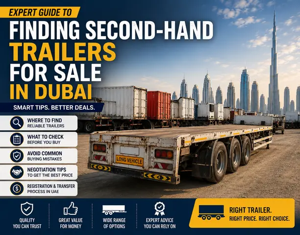 Used trailer for sale in UAE