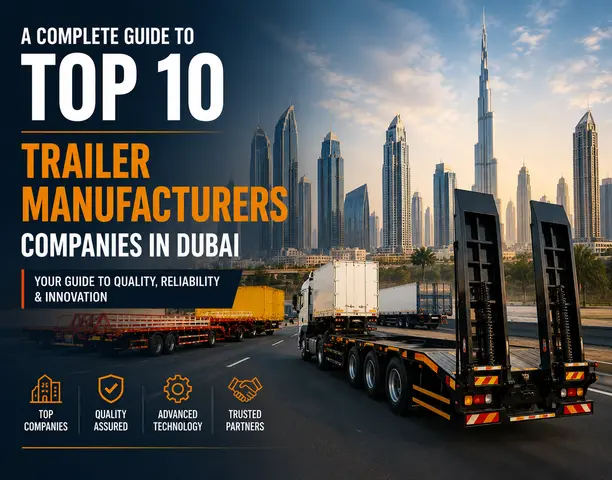 Trailer manufacturers in Dubai UAE
