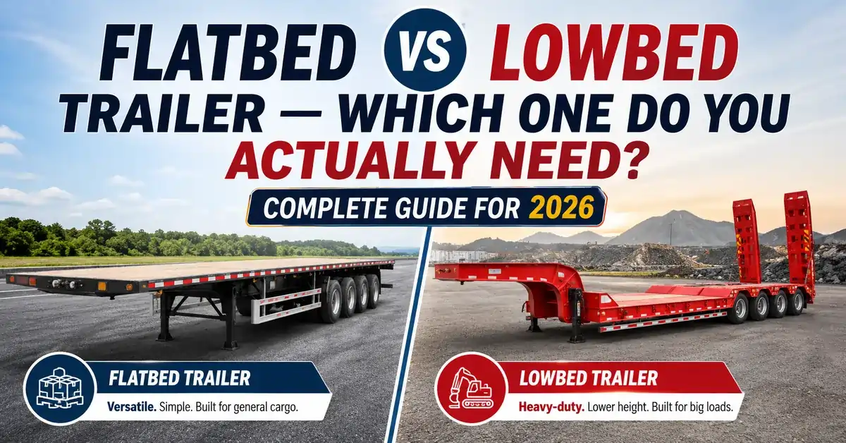 Flatbed vs Lowbed Trailer, What you need