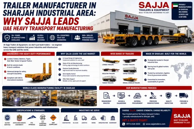 Trailer Manufacturing in Sharjah Industrial state