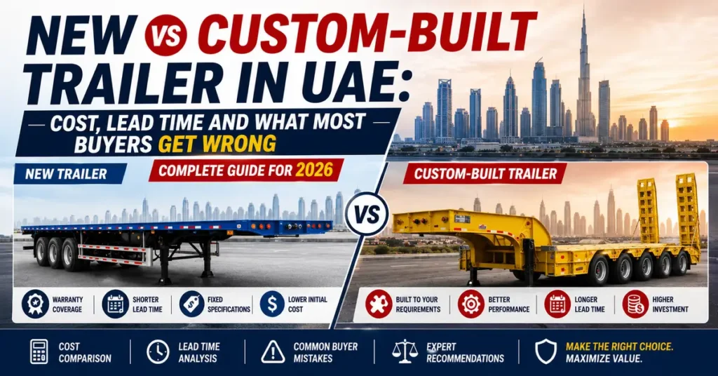 New vs Custom Built Trailer in UAE