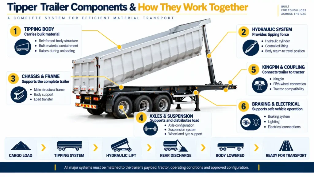 Tipper Trailer Components