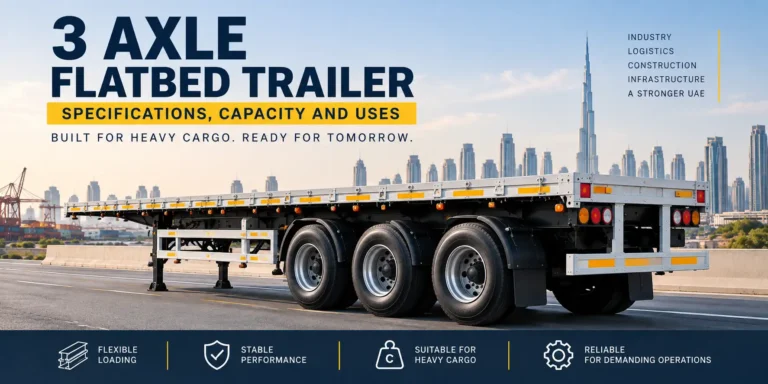 3 Axel Flatbed Trailer
