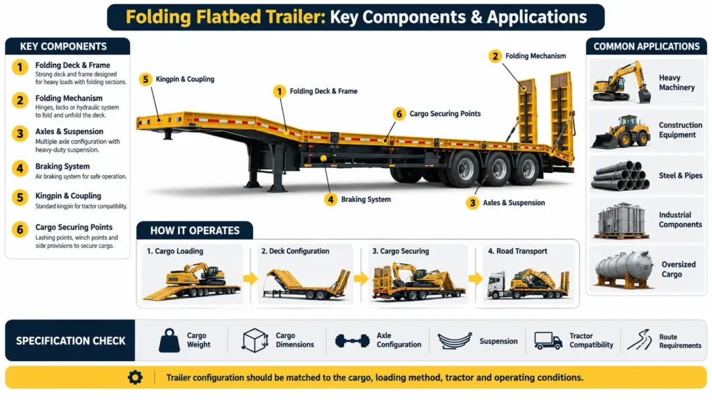 Folding Flatbed Trailer Components
